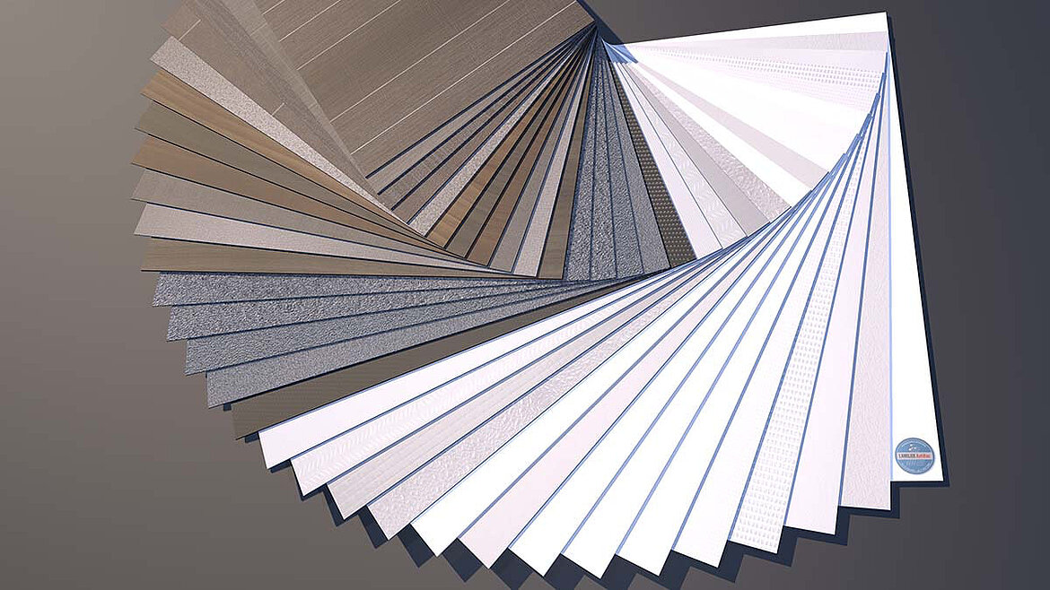 Fächer aus LAMILUX GFK Material
