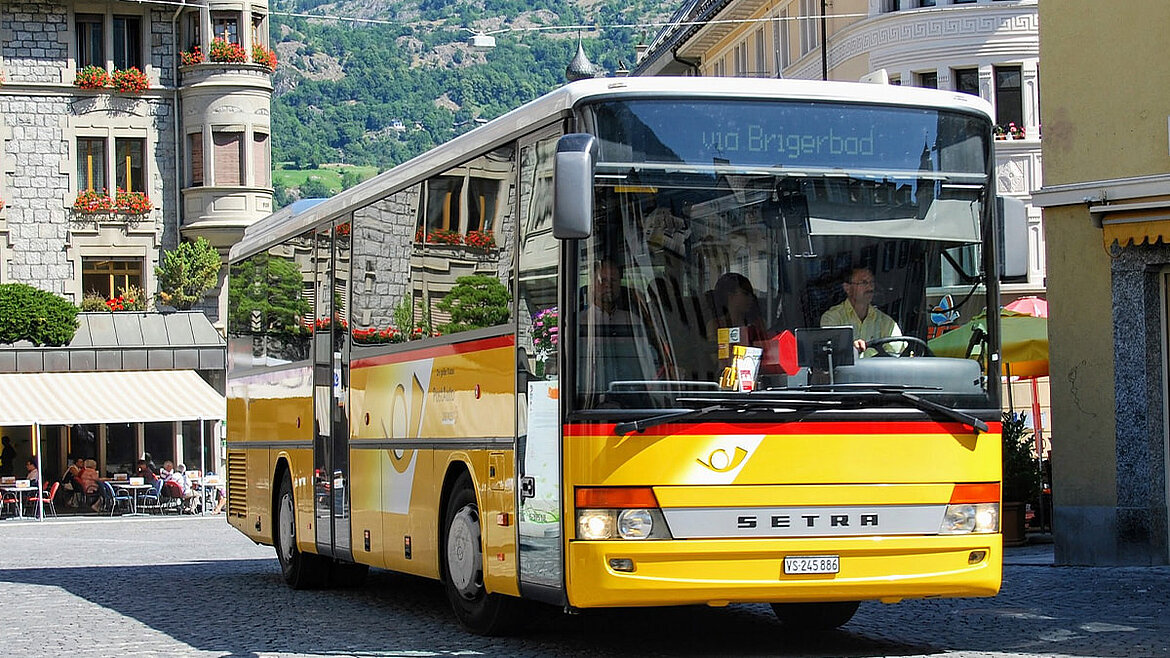 Stadtbus im Dienst