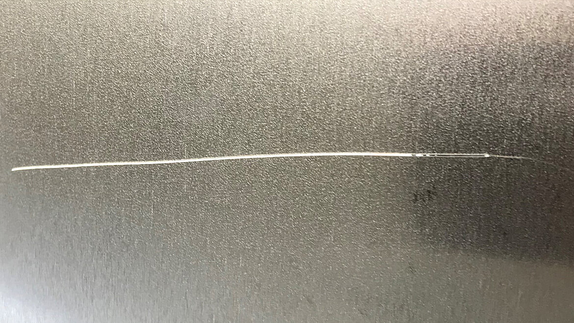 Kratzer auf Aluminium