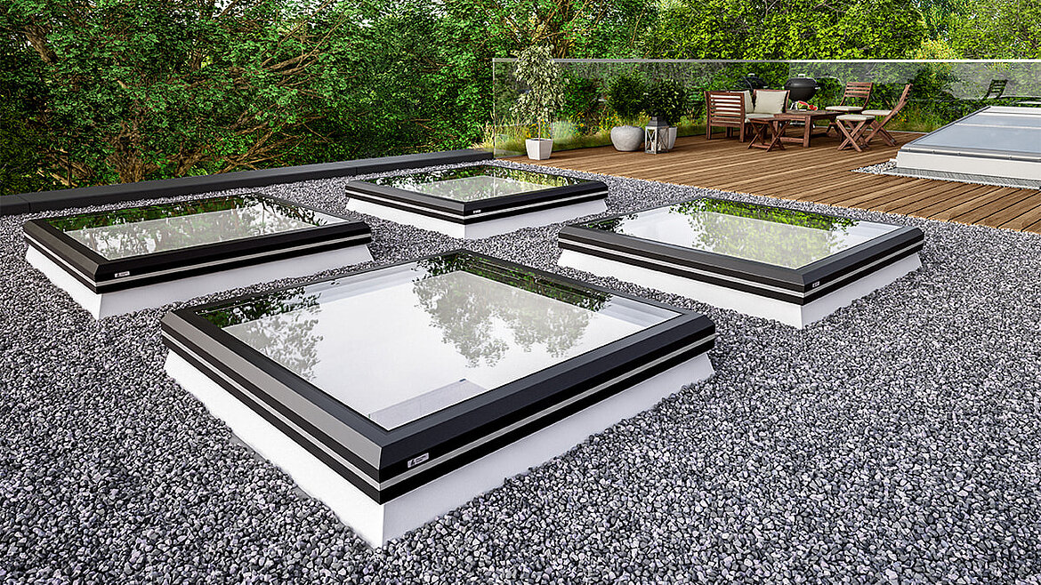 LAMILUX Flachfach Fenster FE