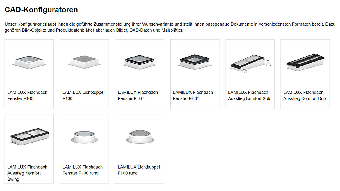 LAMILUX Tageslichtsysteme im Produktkonfigurator | insights by LAMILUX