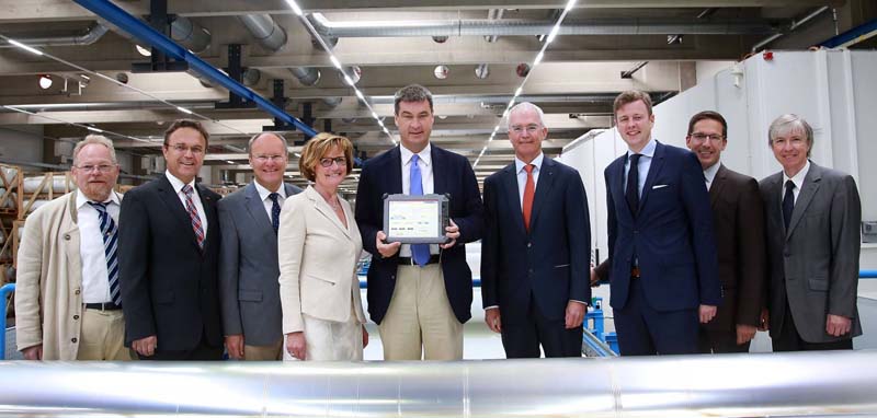 Geschichte Firma LAMILUX, Besuch Markus Söder